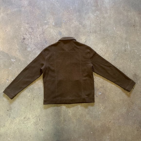 Billy Reid Eastwood boiled wool Coffee L Japanese textile - Picture 3 of 8